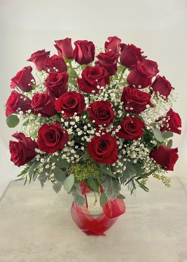 2 Dozen Red Rose Bouquet