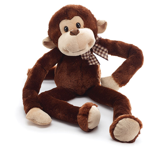 PLUSH BROWN MONKEY W LONG ARMS LEGS by Jeffrey s Flowers By Design
