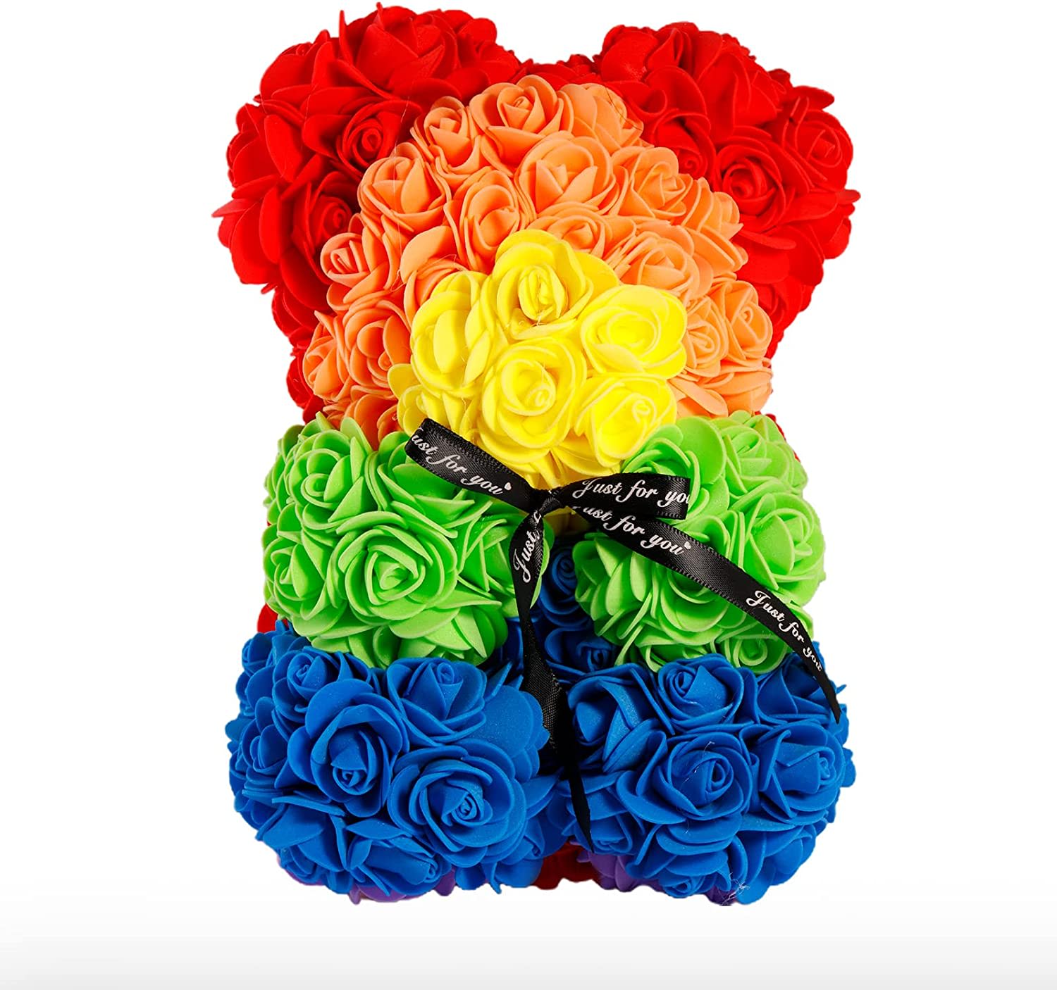 Green sale rose bear