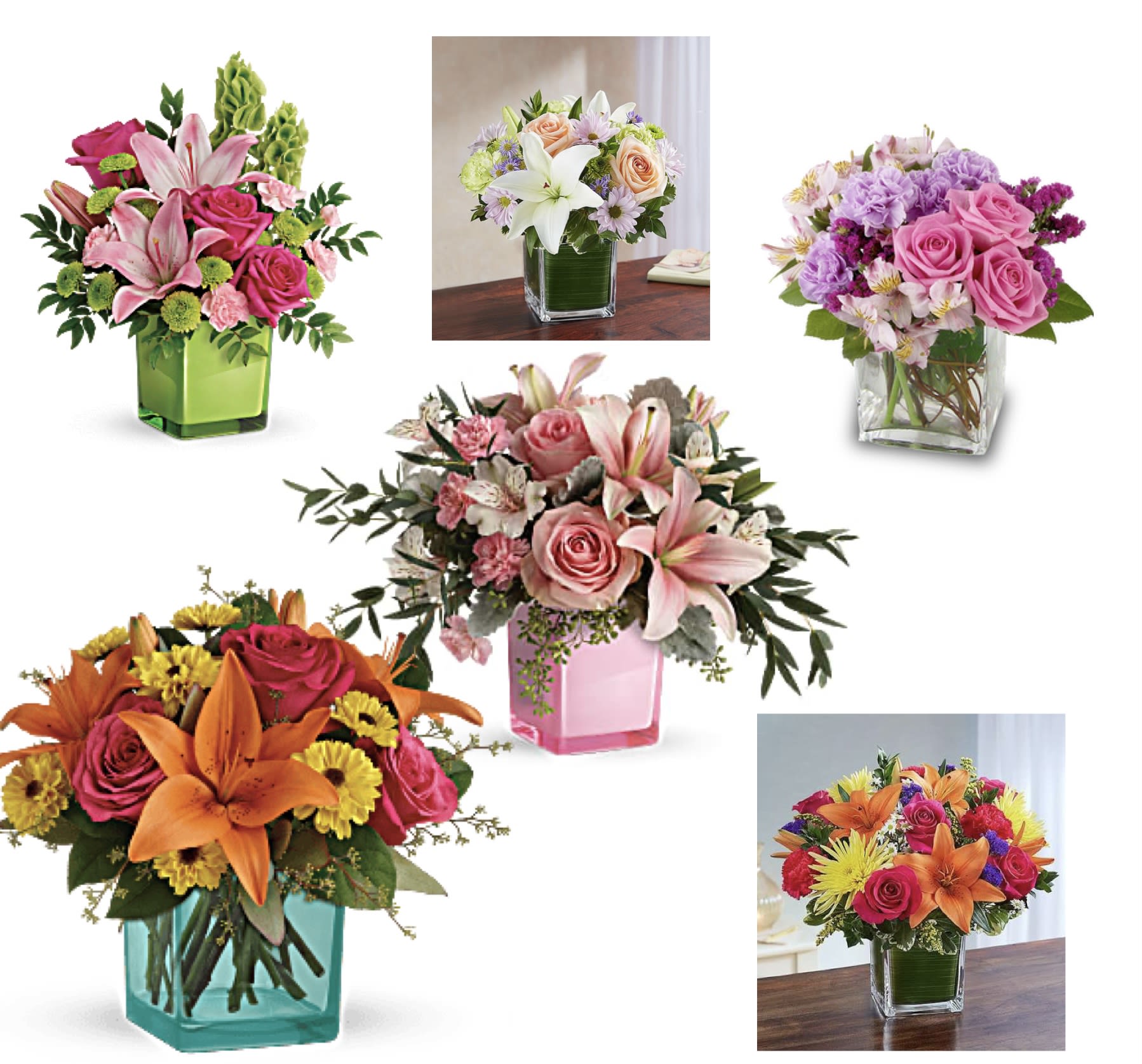 Stacked Box USA Floral Arrangement Supply List