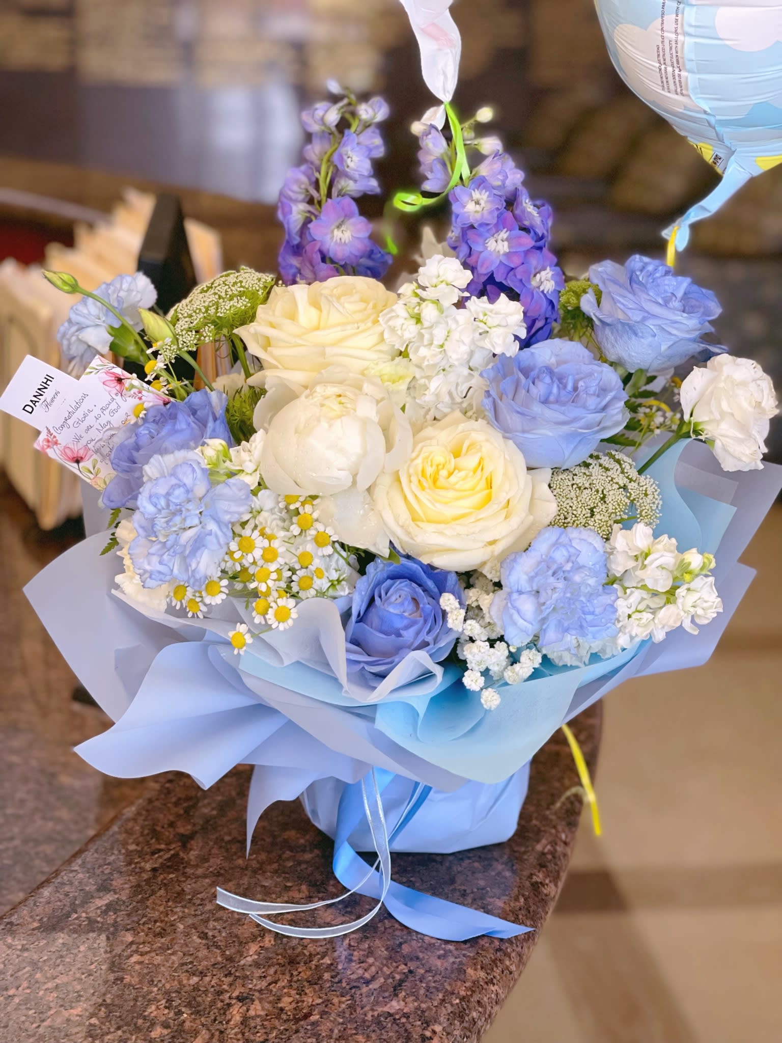 Flowers baby boy congratulations cheap