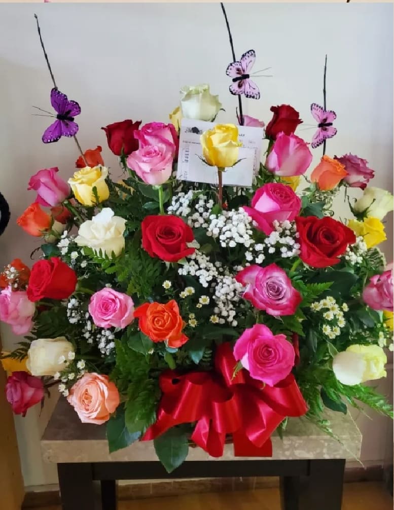 VDay 14 VDay 14 - This beautiful arrangement comes with a mix of 36 colored roses.