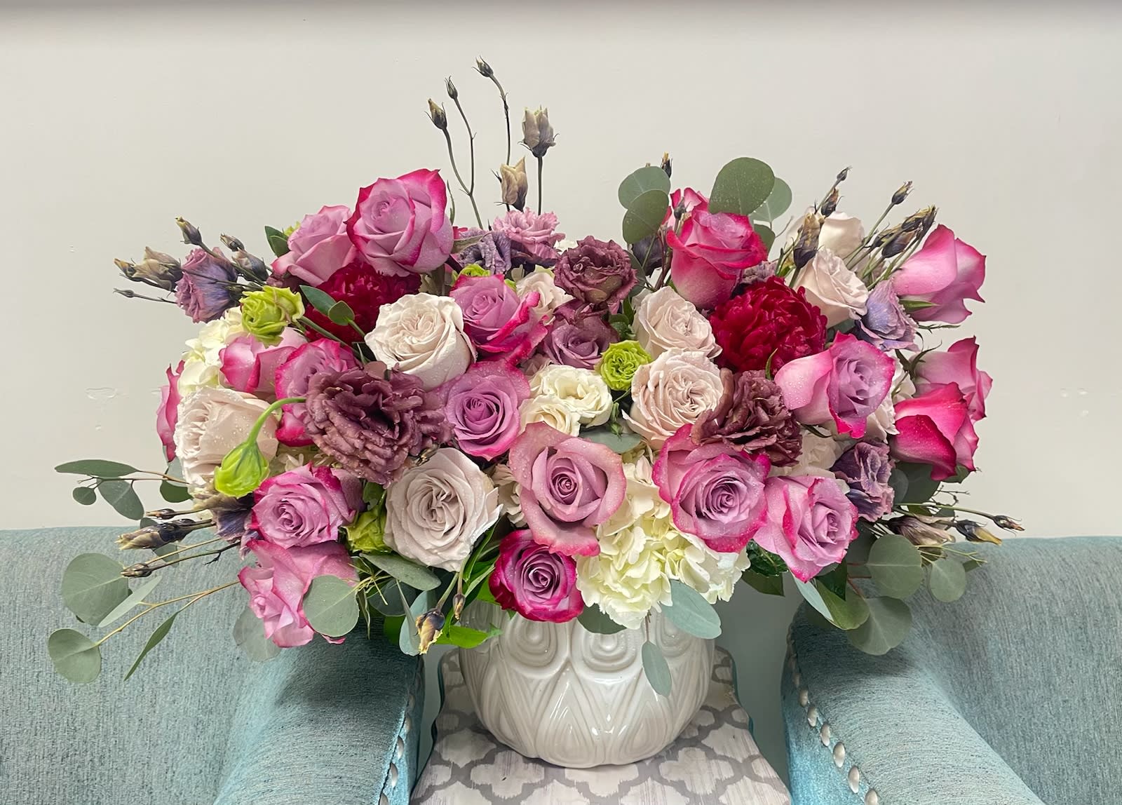 Shades of pink - Roses, spray roses