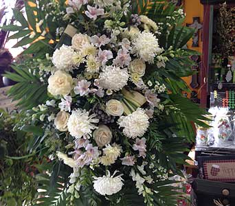 White Standing Spray White Standing Spray - All White spray beautifully arranged As Shown : FAF-26