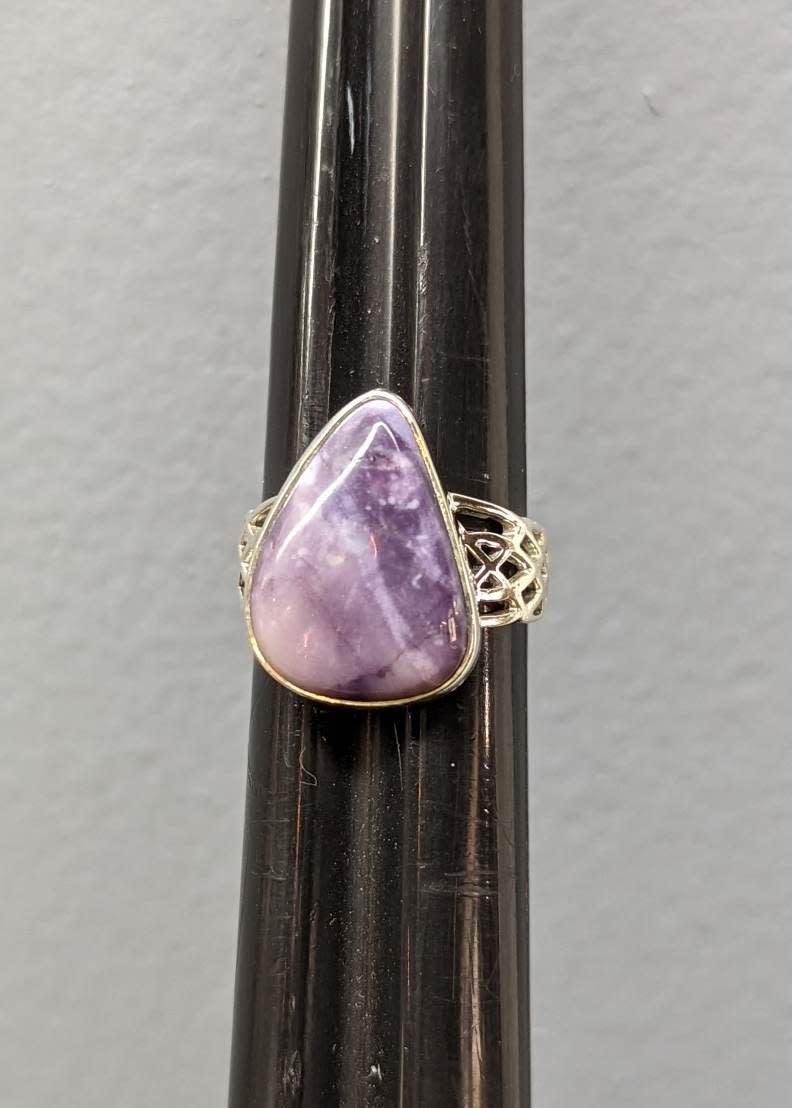 Lavender Purple Fire Opal Cabochon Silver Jewelry Three-Stone Ring Size 6 7  8 9 | eBay