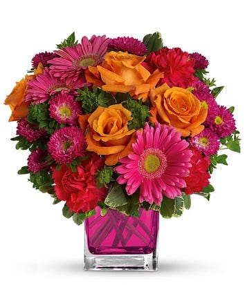 Turn up The pink bouquet Turn up The pink bouquet - Orange and pink flowers