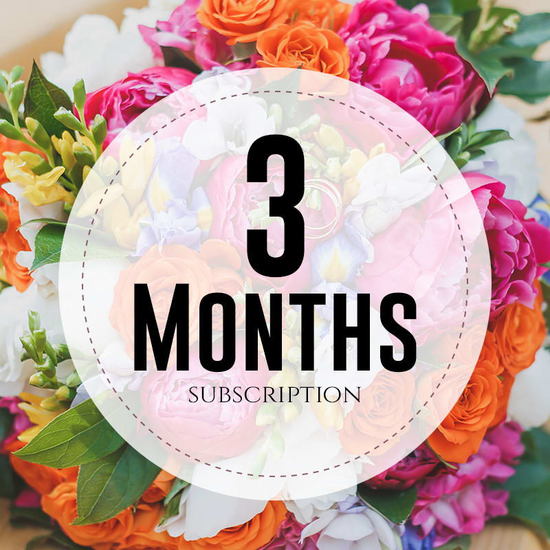 Weekly Flower Subscription - 3 Months Weekly Flower Subscription - 3 Months - Weekly Flower Subscription - 3 Months