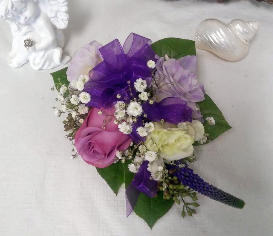 Lavender Pin on Wrist Corsage