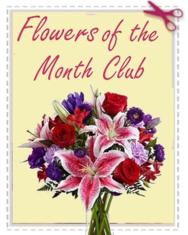 Flowers of the Month Club - Give the gift that keeps on giving! A popular choice for both personal and corporate gifts. Select 3, 6, or 12 consecutive monthly deliveries. The best seasonal flowers will be selected for custom-designed, beautiful and unique arrangements. Select your first delivery date, then each subsequent delivery will occur the second week of the month. The recipient will be notified by card message of the on-going gifts with the first delivery they receive. You will be charged the total purchase price on the date of purchase, plus a delivery fee on the first delivery only. All subsequent delivery fees are FREE. Any add-ons selected at check-out will apply to the first delivery only. To discuss or inquire about special requests, such as custom flowers, delivery dates, multiple recipients, multiple add-ons, or any other questions, please contact Customer Service at 925-689-0966.