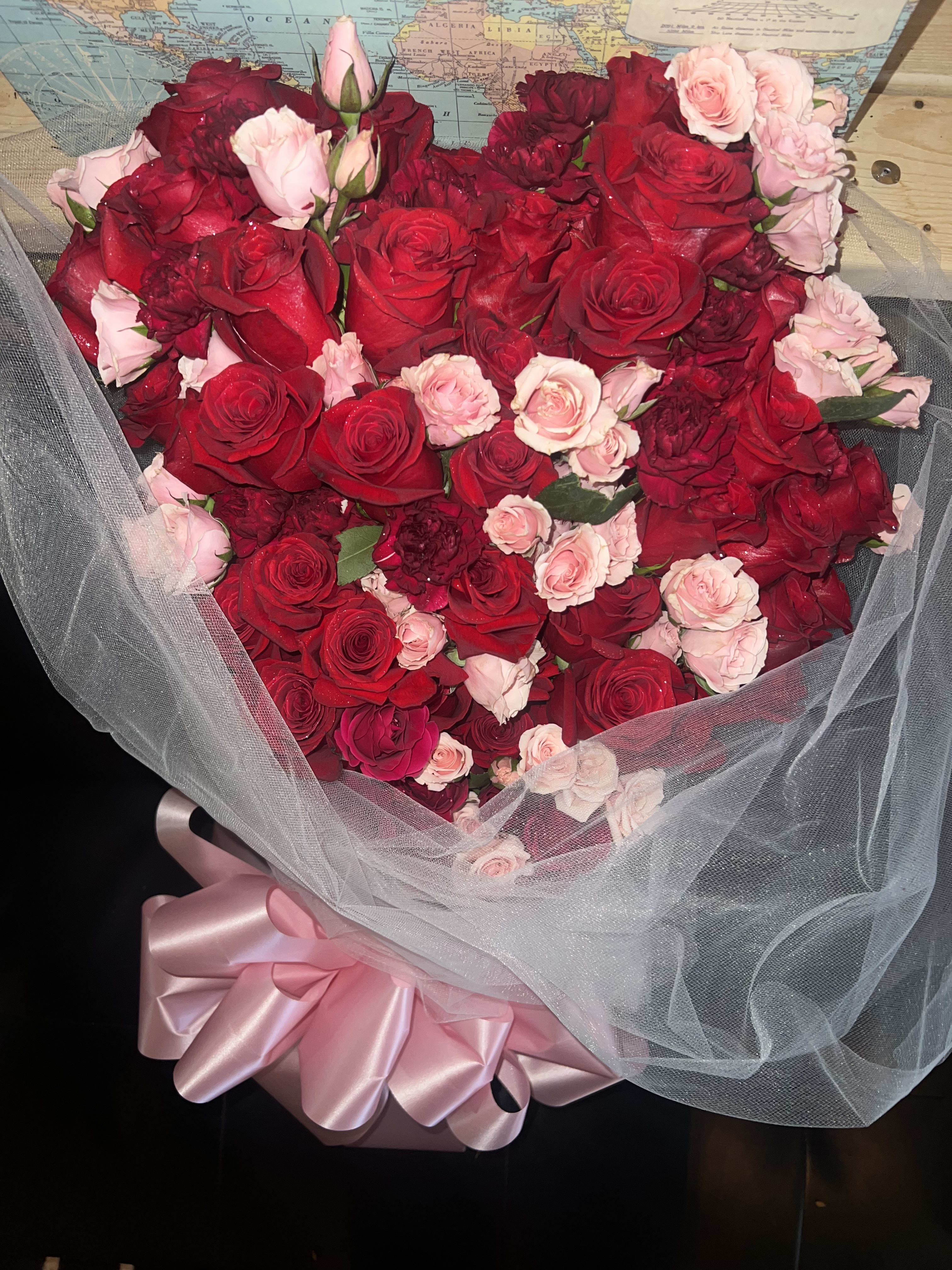 50 Roses Wrap Bouquet