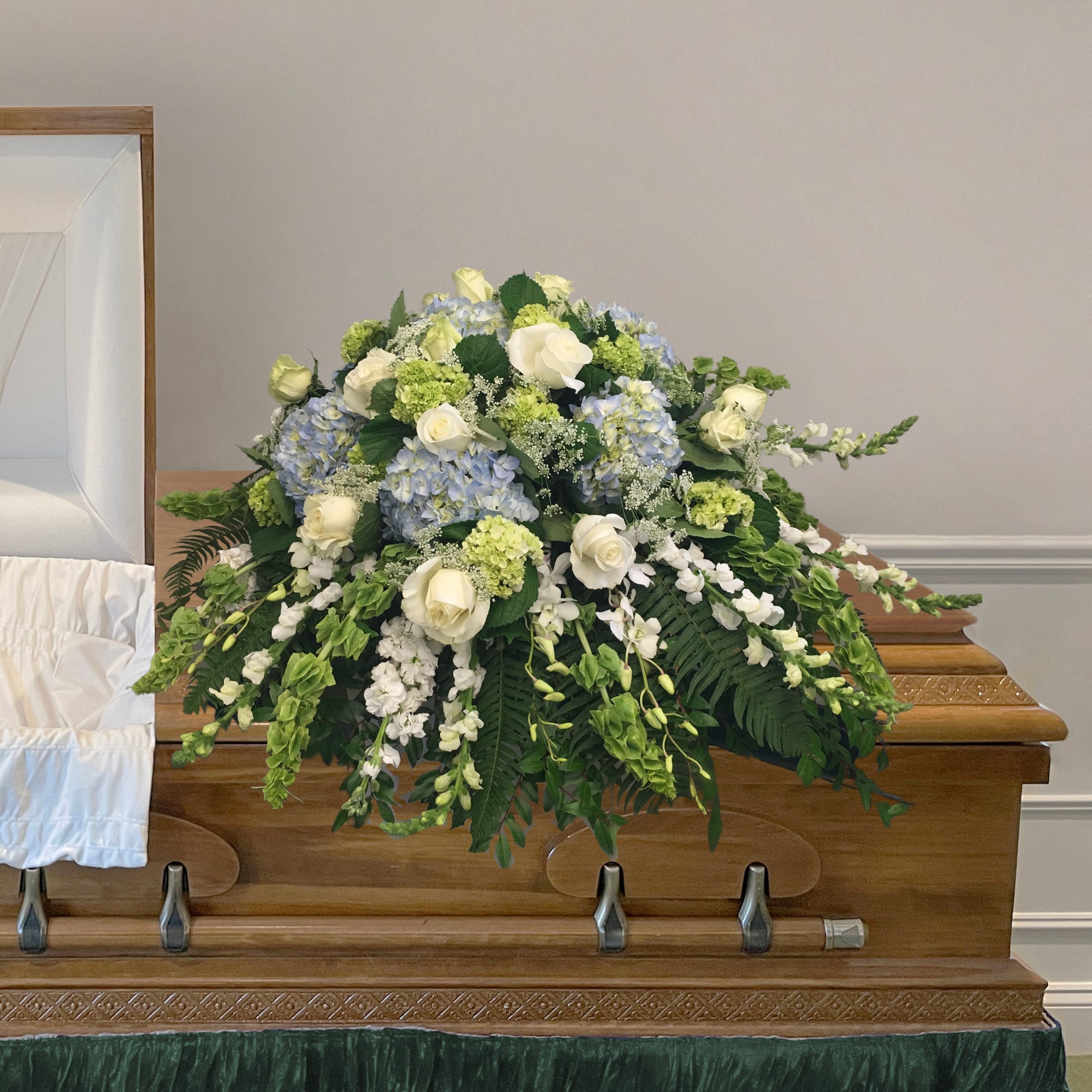 Soft Seaside Casket Blanket in Peabody, MA Evans Flowers