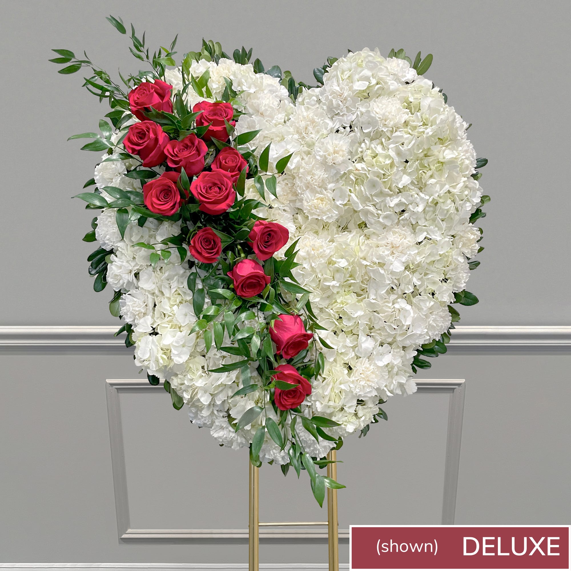 Devotion of Love Solid Heart in Peabody, MA Evans Flowers