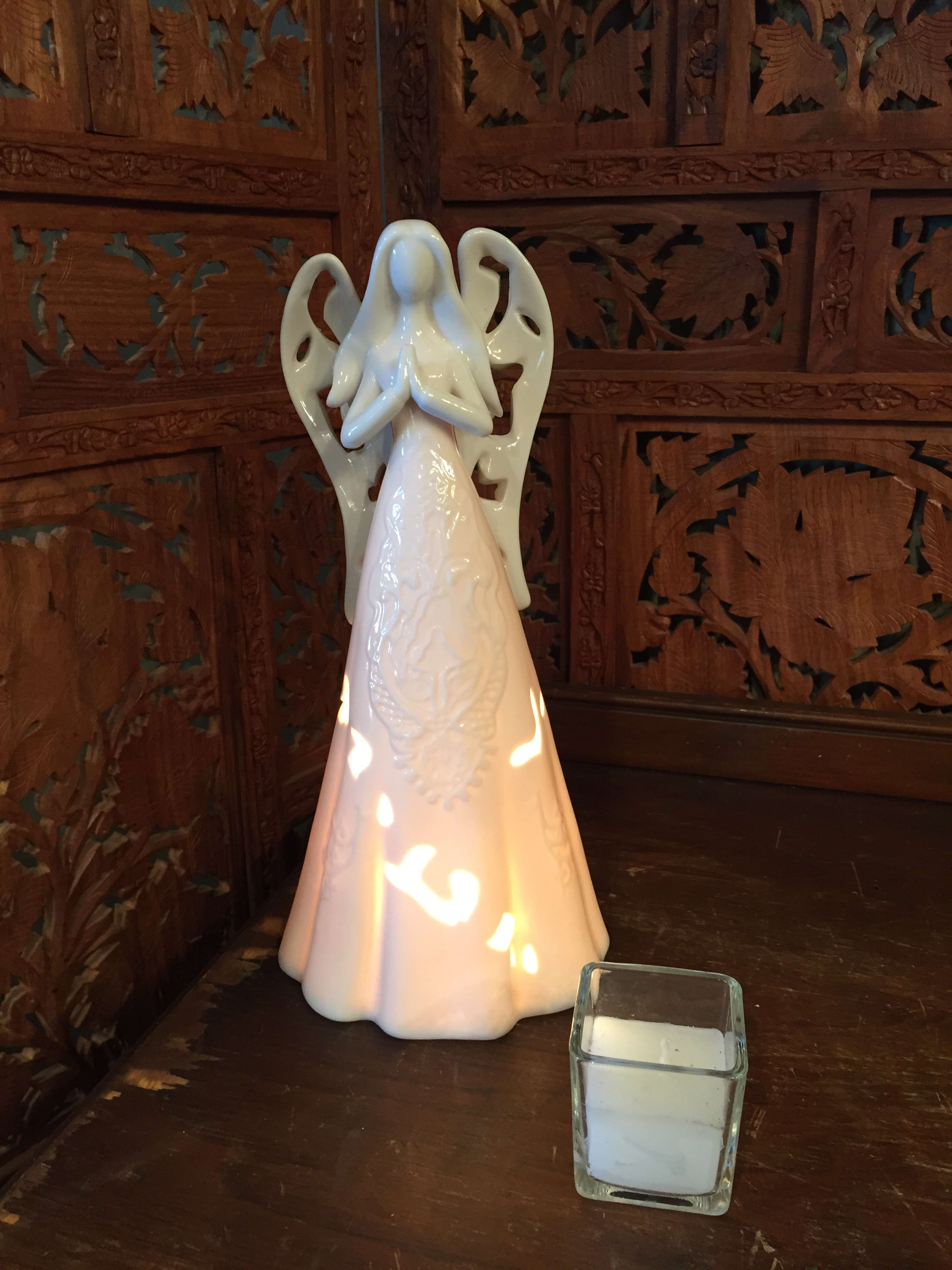 Ceramic Angel of light 12" Ceramic Angel of light 12" - 12" tall white ceramic Angel nightlight