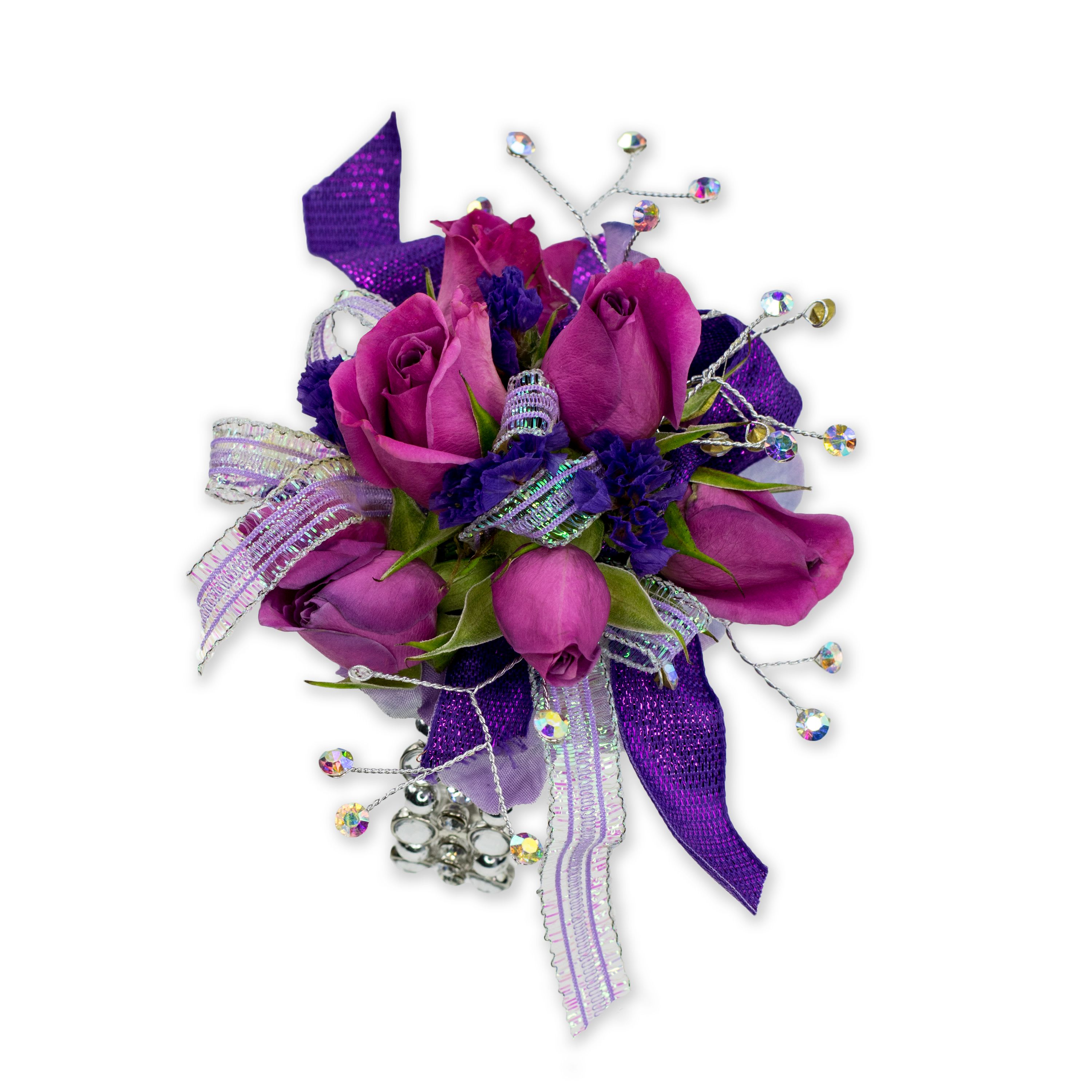 Royal Purple Wrist Corsage TMF 427
