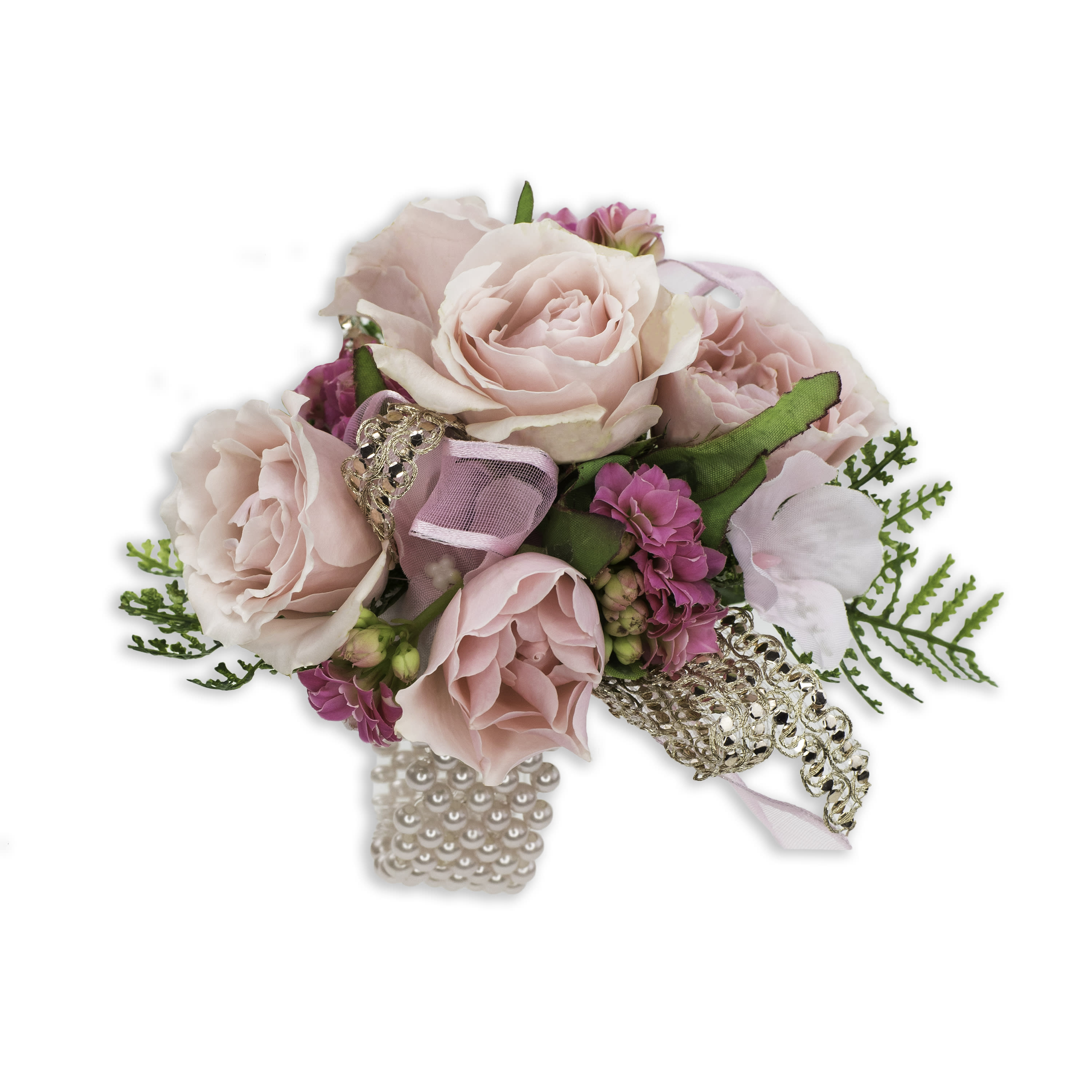 Pink flower wrist corsage 2025
