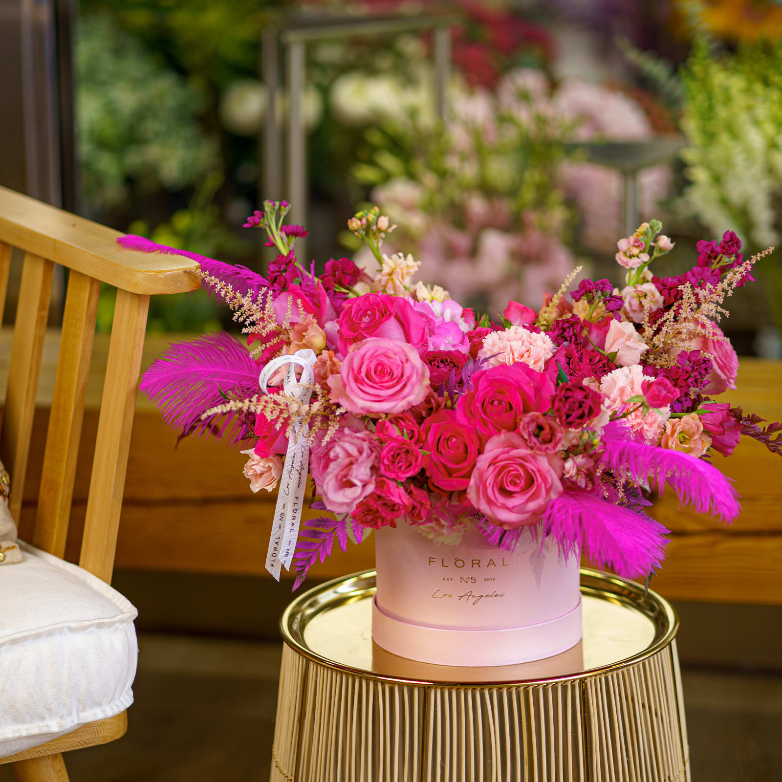 Feather on sale vase arrangements