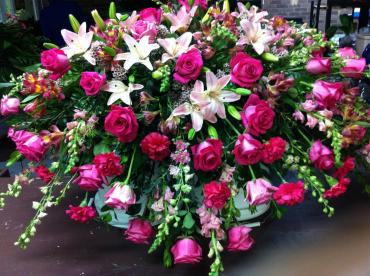 Saddle Casket Spray - Saddle Casket Spray
