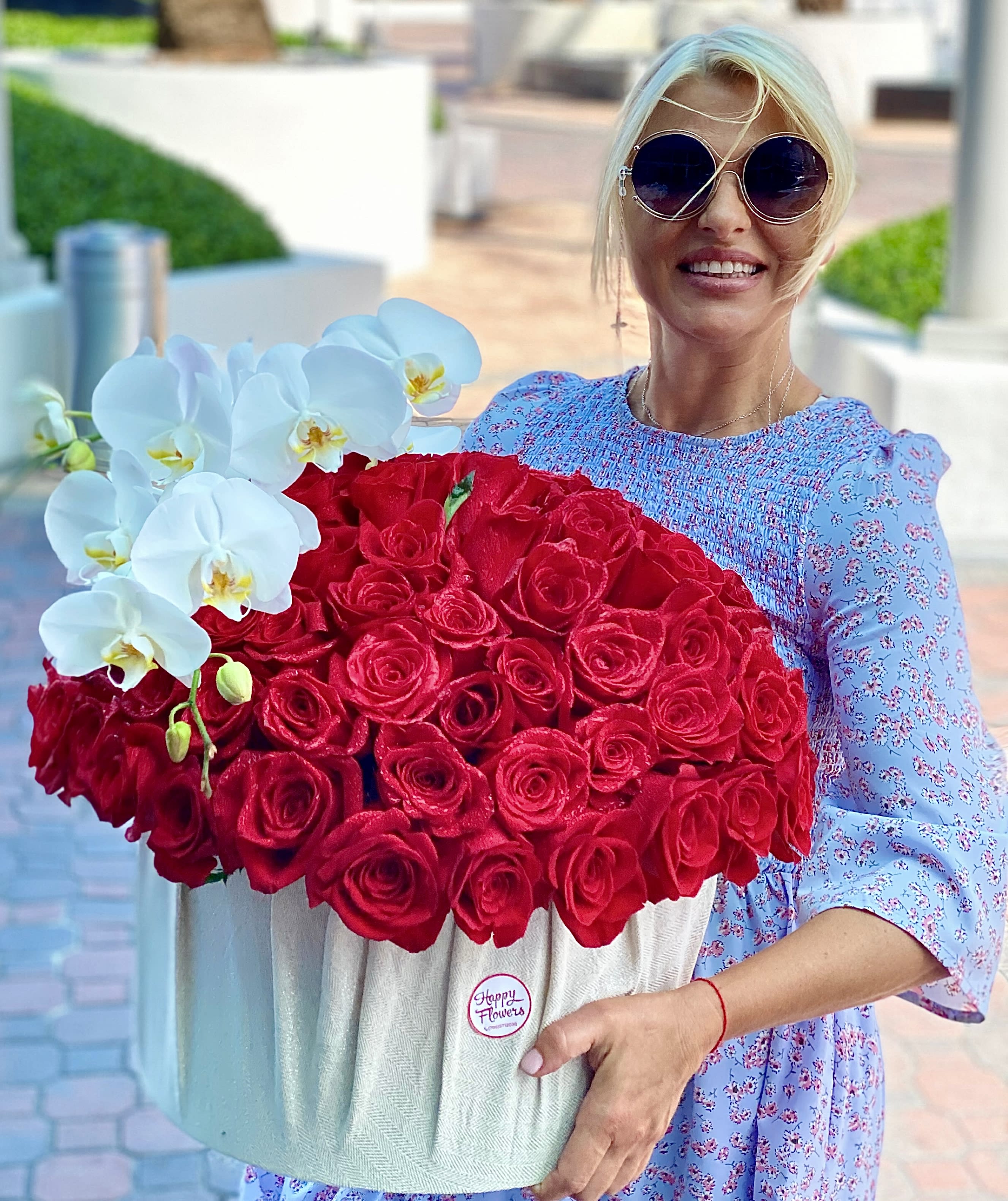 Roses with Orchids Bouquet in Miami Beach