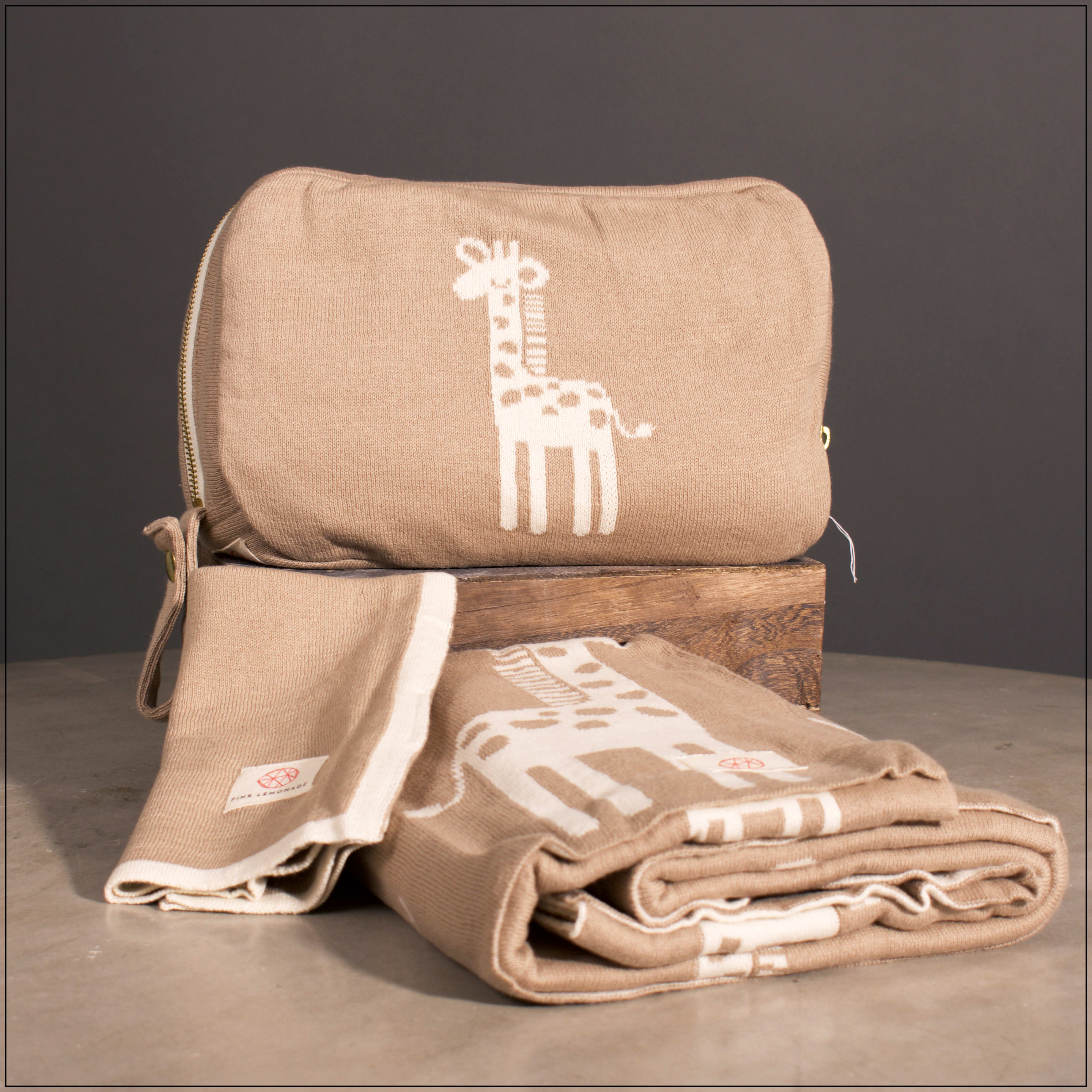 Giraffe baby blanket sales
