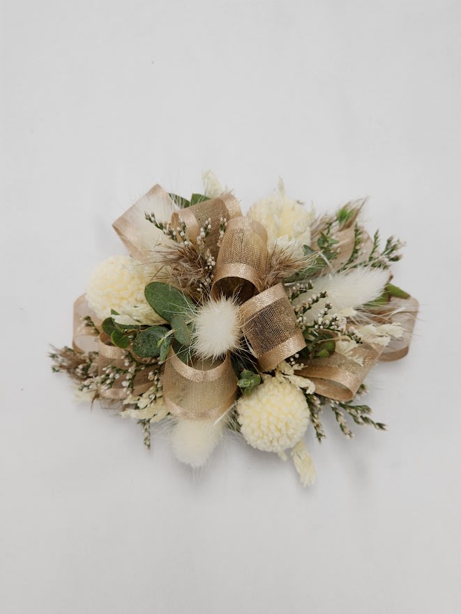 Gold 2024 corsage wristlet