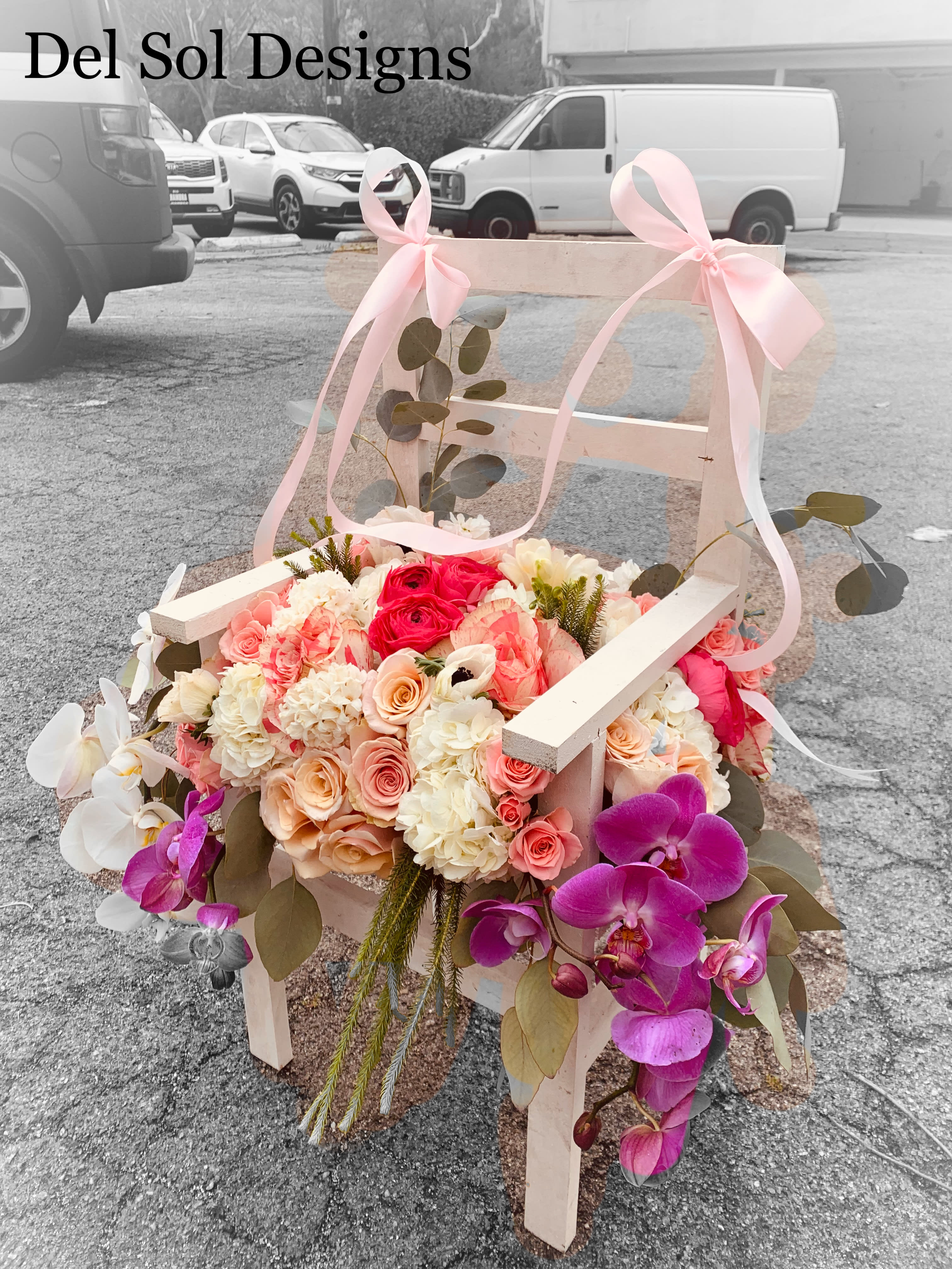 Chair for the Masses  - Any color you want for a baby shower, baby or baby girl flowers delivered. 