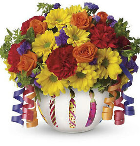 Happy Birthday to you Happy Birthday to you - This bright and colorful arrangement if sure to make it a birthday to remember.