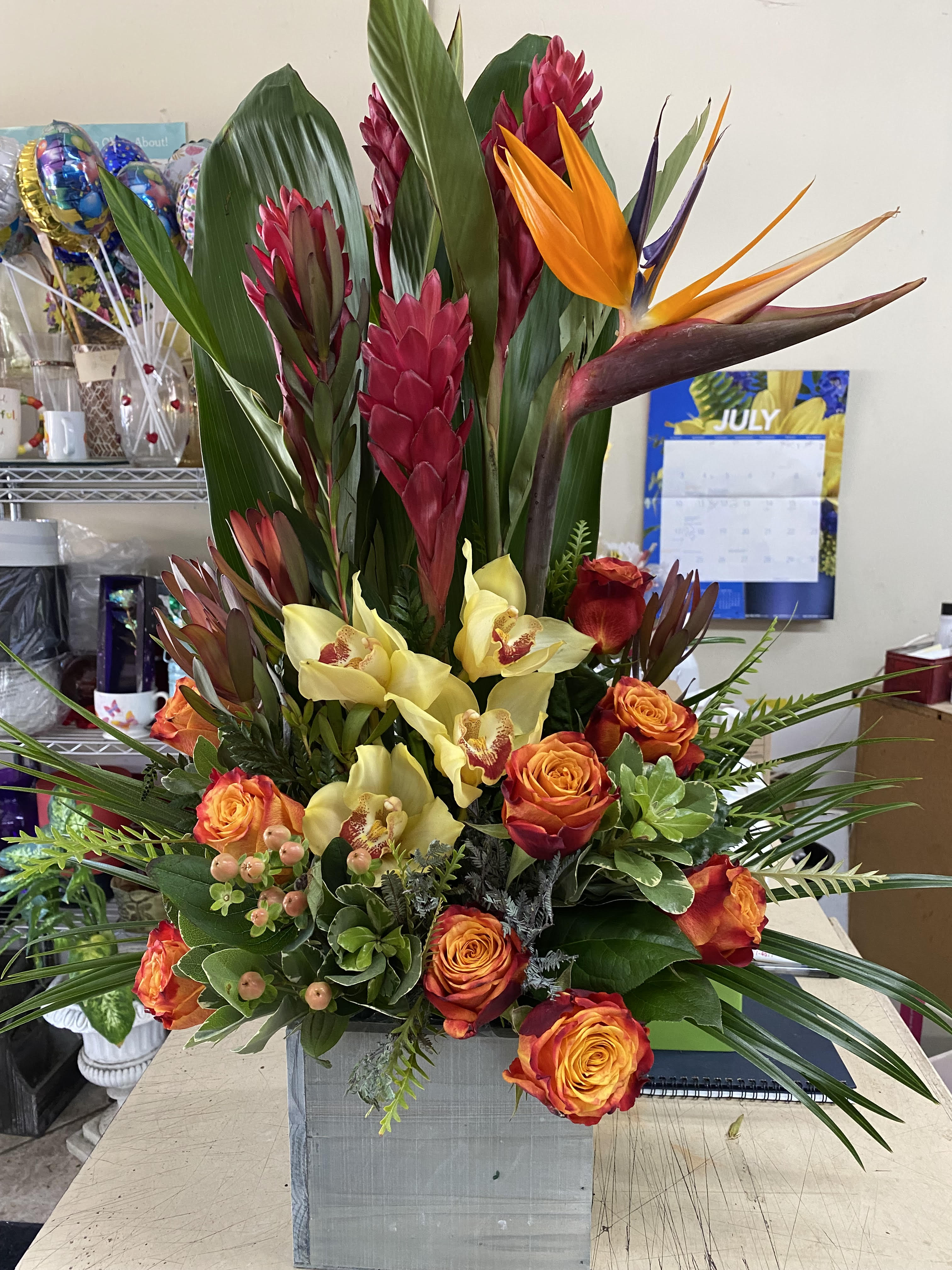 True Tropical - A tropical themed arrangement perfect for any occasion. From $125.
