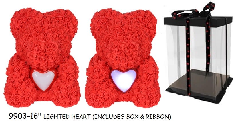 Roses shaped into a bear on sale