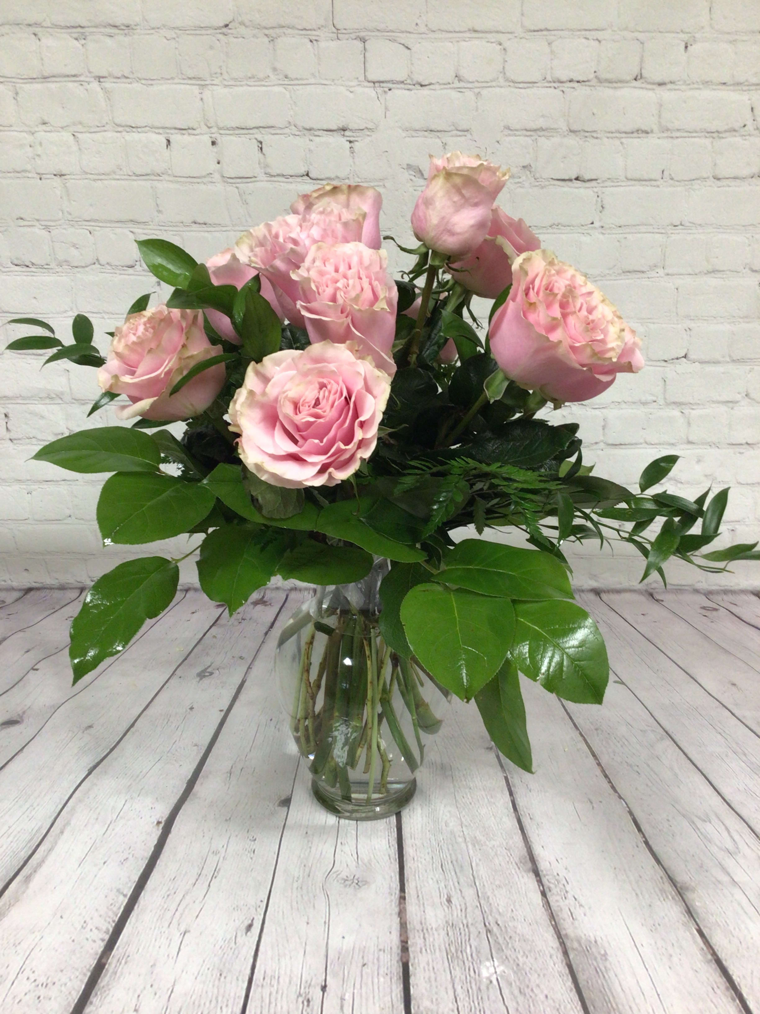 Half Dozen Pink Roses in Charleston, SC Keepsakes Florist