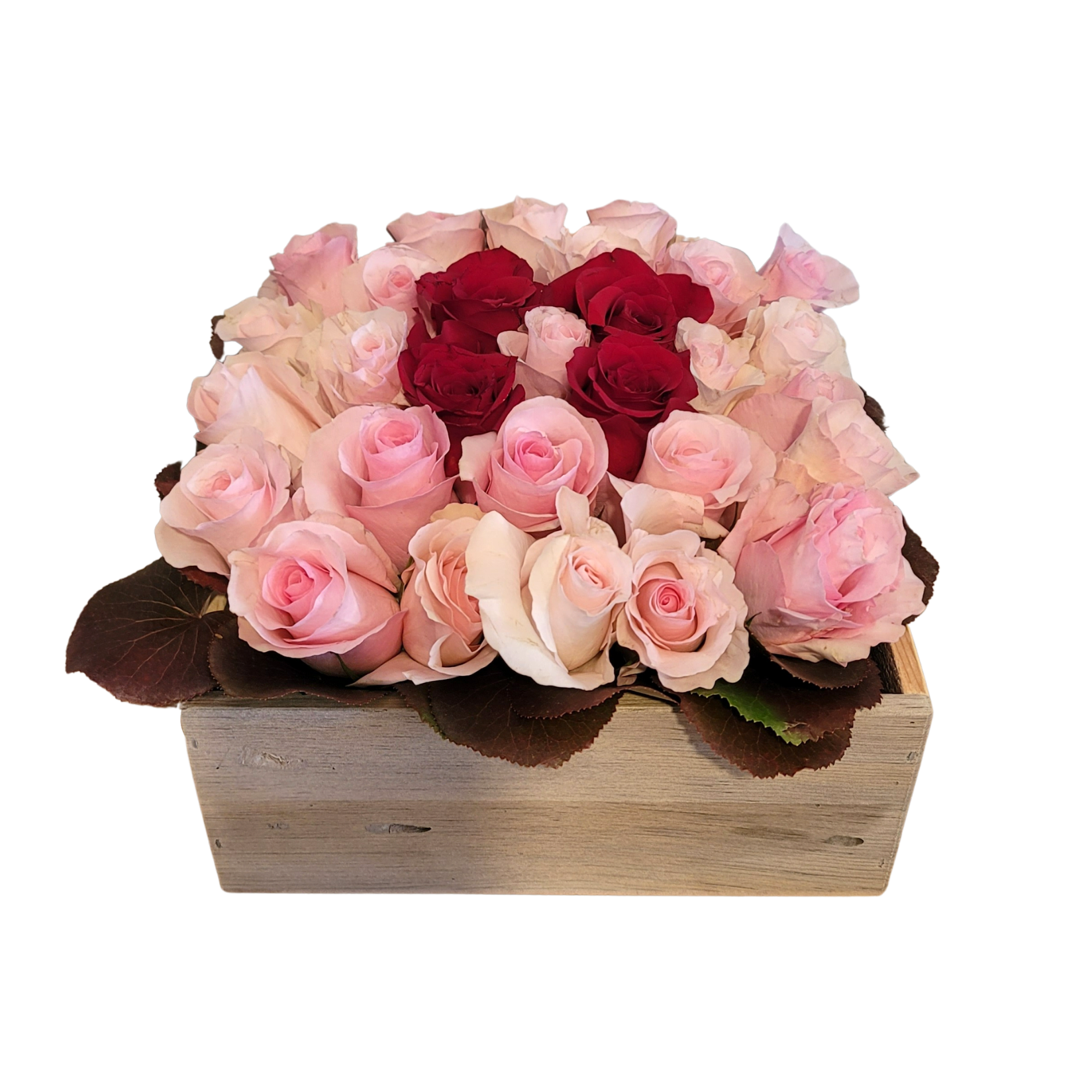 Boxed Rose Arrangement , Customizing is possible Boxed Rose Arrangement , Customizing is possible - A great visually pleasing arrangement , you can custom create. ( but you will have to call in ) Not available for same day delivery.