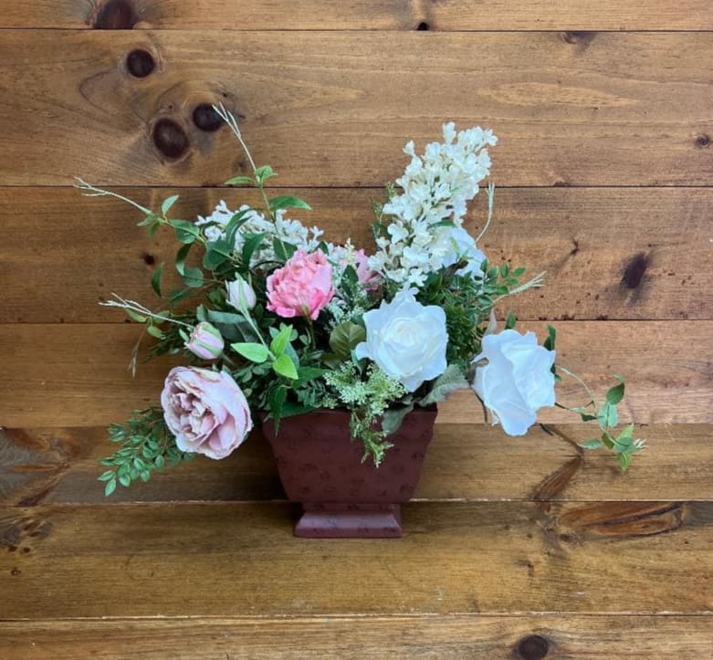 Artificial Silk Arrangement by The Mayflower Florist