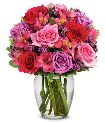 Stunning Brights Stunning Brights - Red and pink flowers bouquet