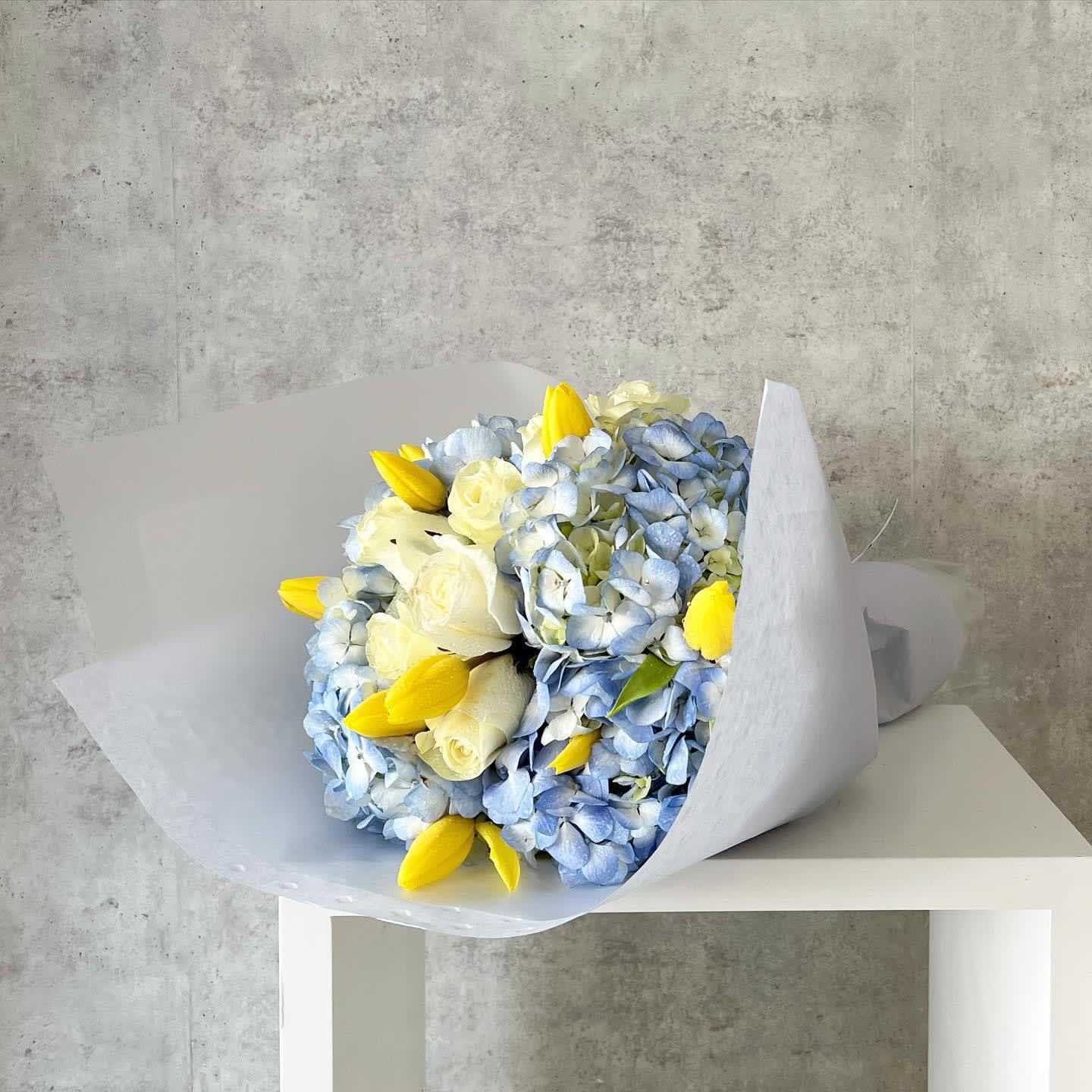 Blue Deluxe Hydrangeas - Standard - Your order will be arranged approximately as shown on our website