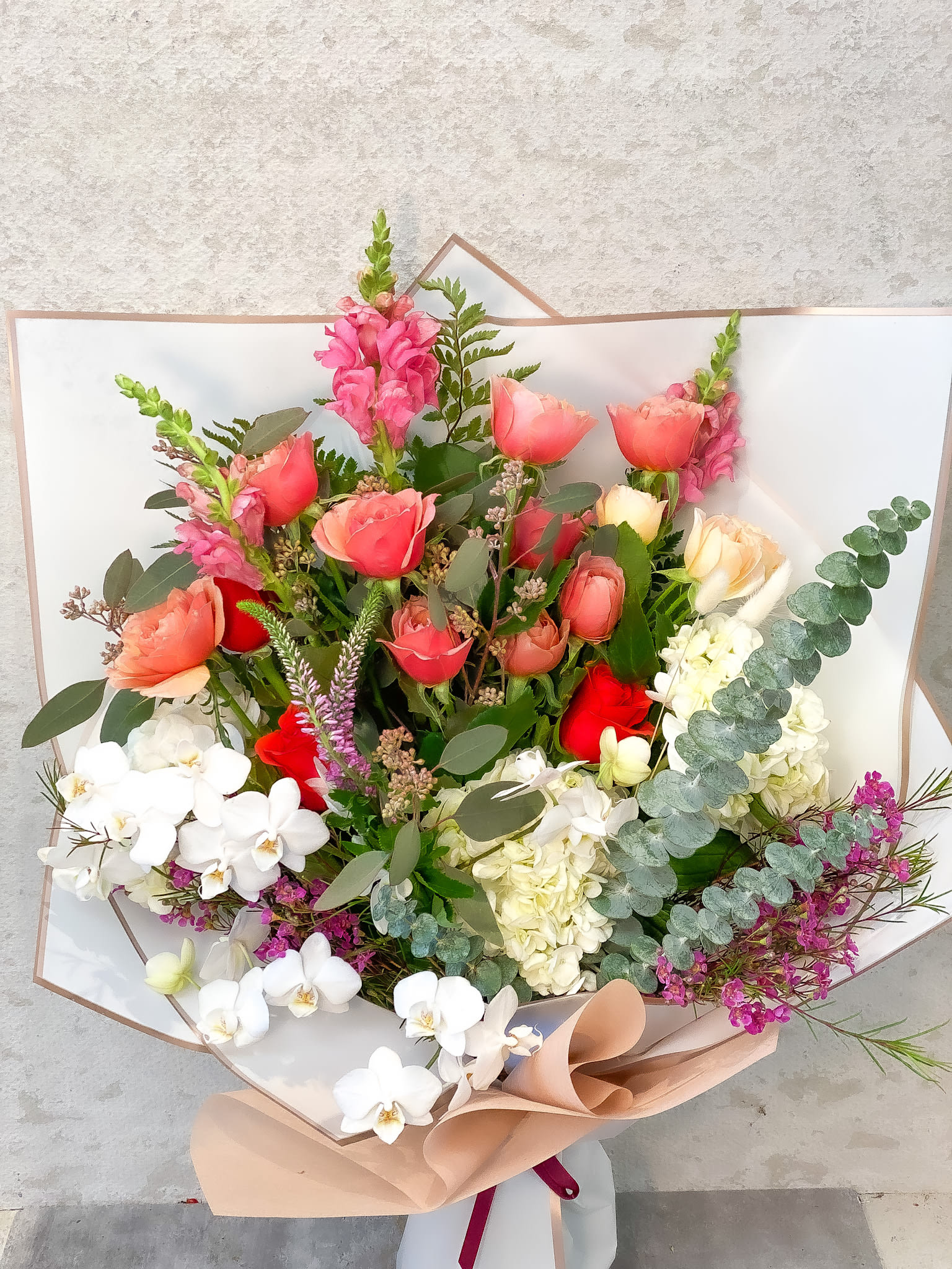 Premium Tropical Flowers - Standard - Your order will be arranged approximately as shown on our website