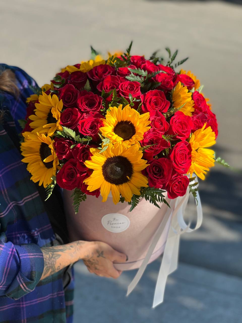 Roses and Sunflowers New York in New York NY The Peonies Shop