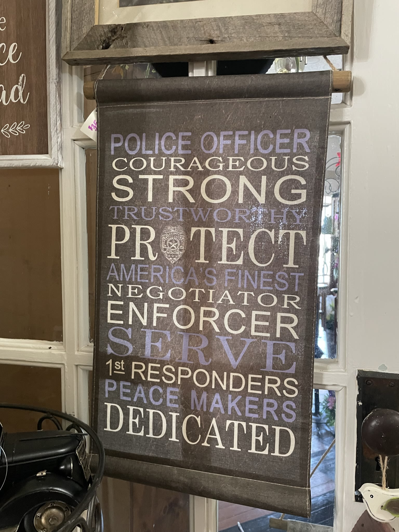 The Police Officer small Tapestry by Flowers For Keeps