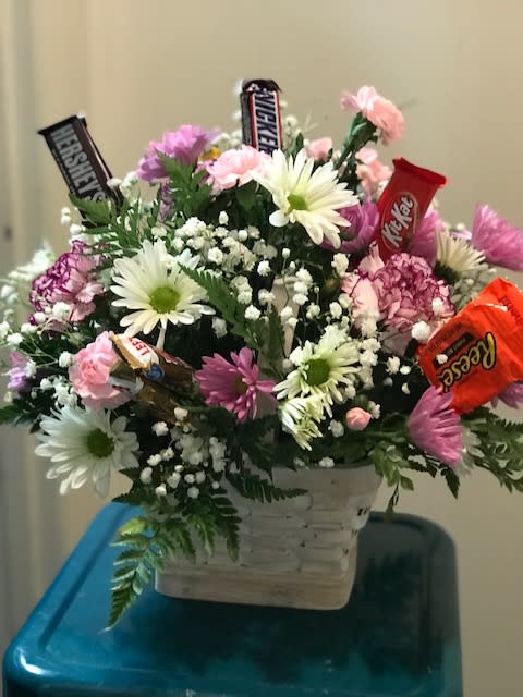 Candy store bar bouquets