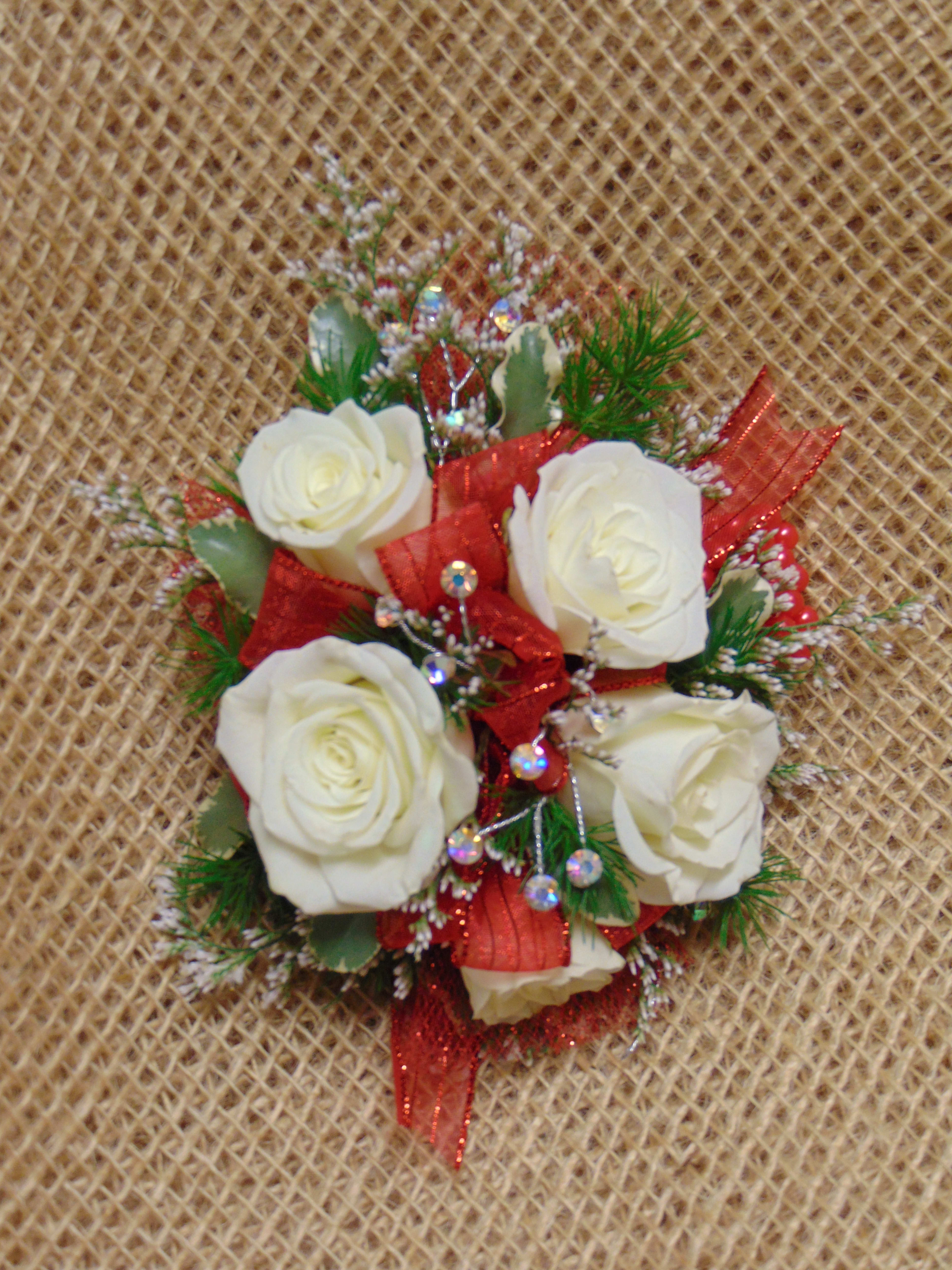 Wristlet Corsage White – Floral Petals of Westchester