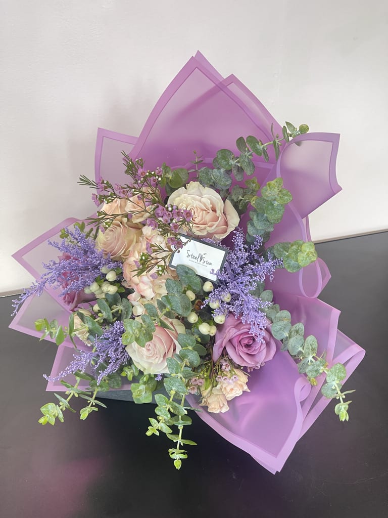 Pastel Wrap bouquet in Rosemead, CA Steel Stem Floral