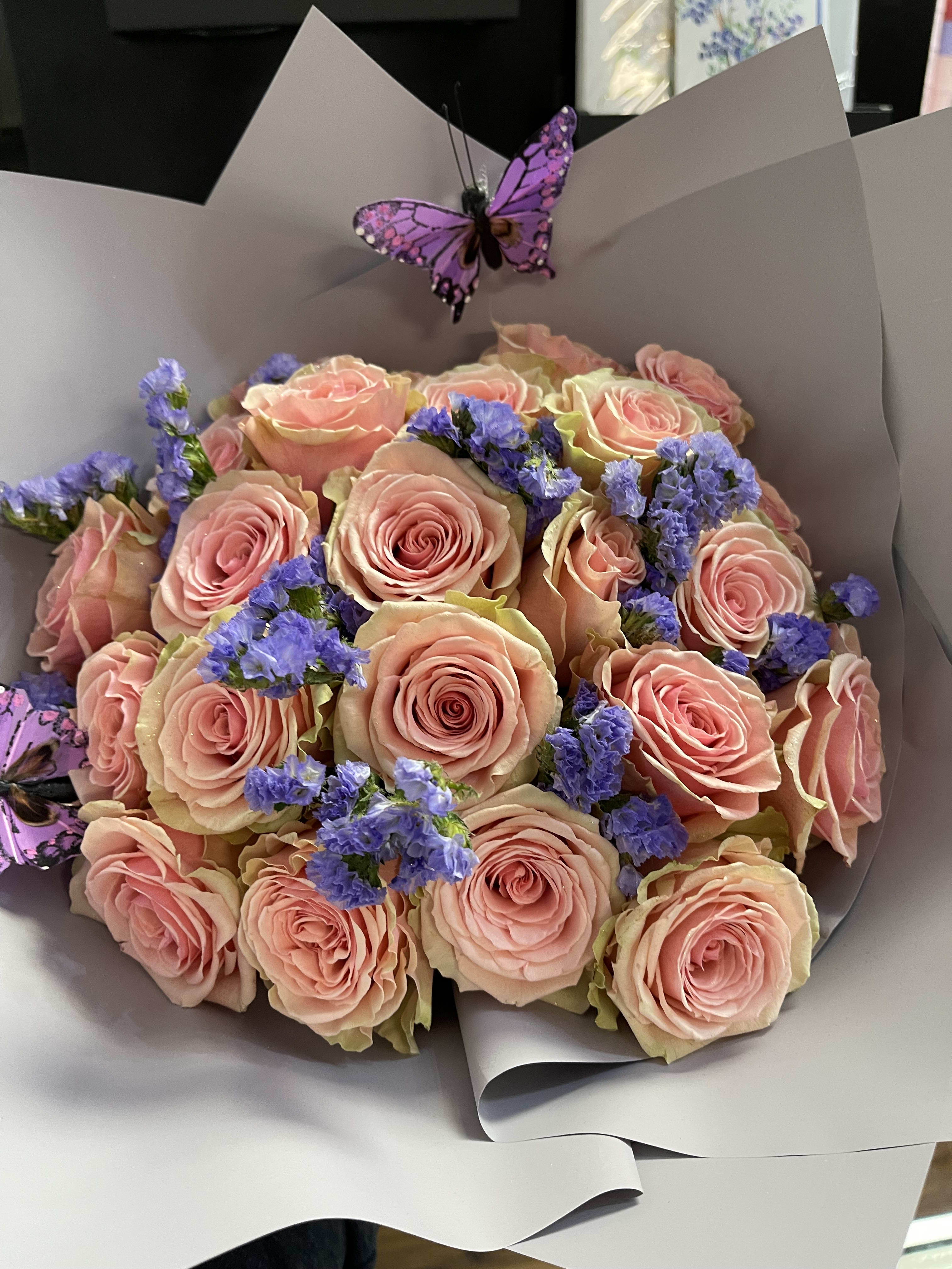 Pink Wrap Bouquet