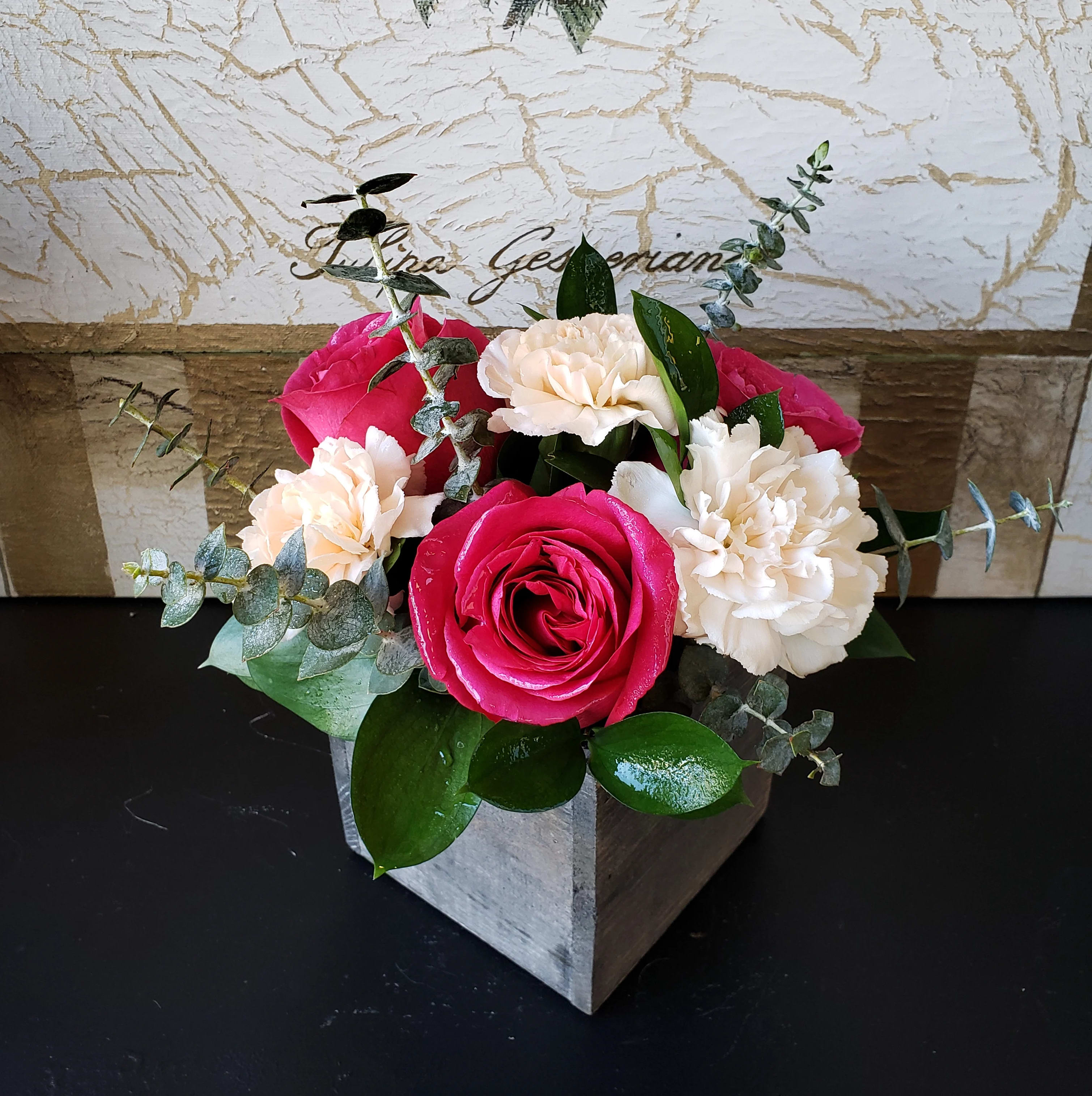 Rustic Cube Arrangement in Toms River, NJ Village Florist & Trading