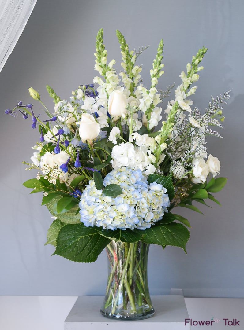 Flower Talk's True & Blue Bouquet in Duluth, GA