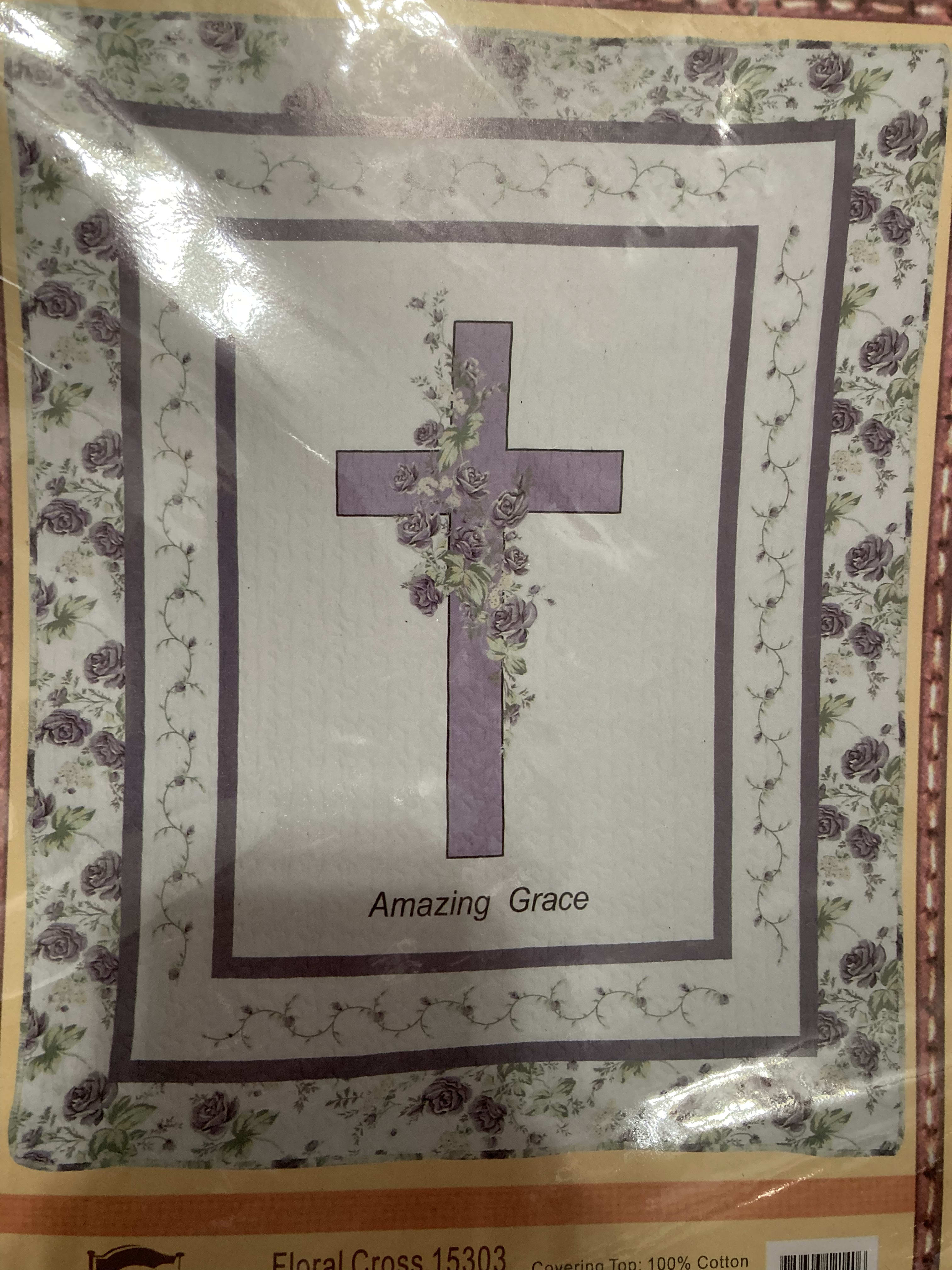 Amazing grace quilted throw clearance