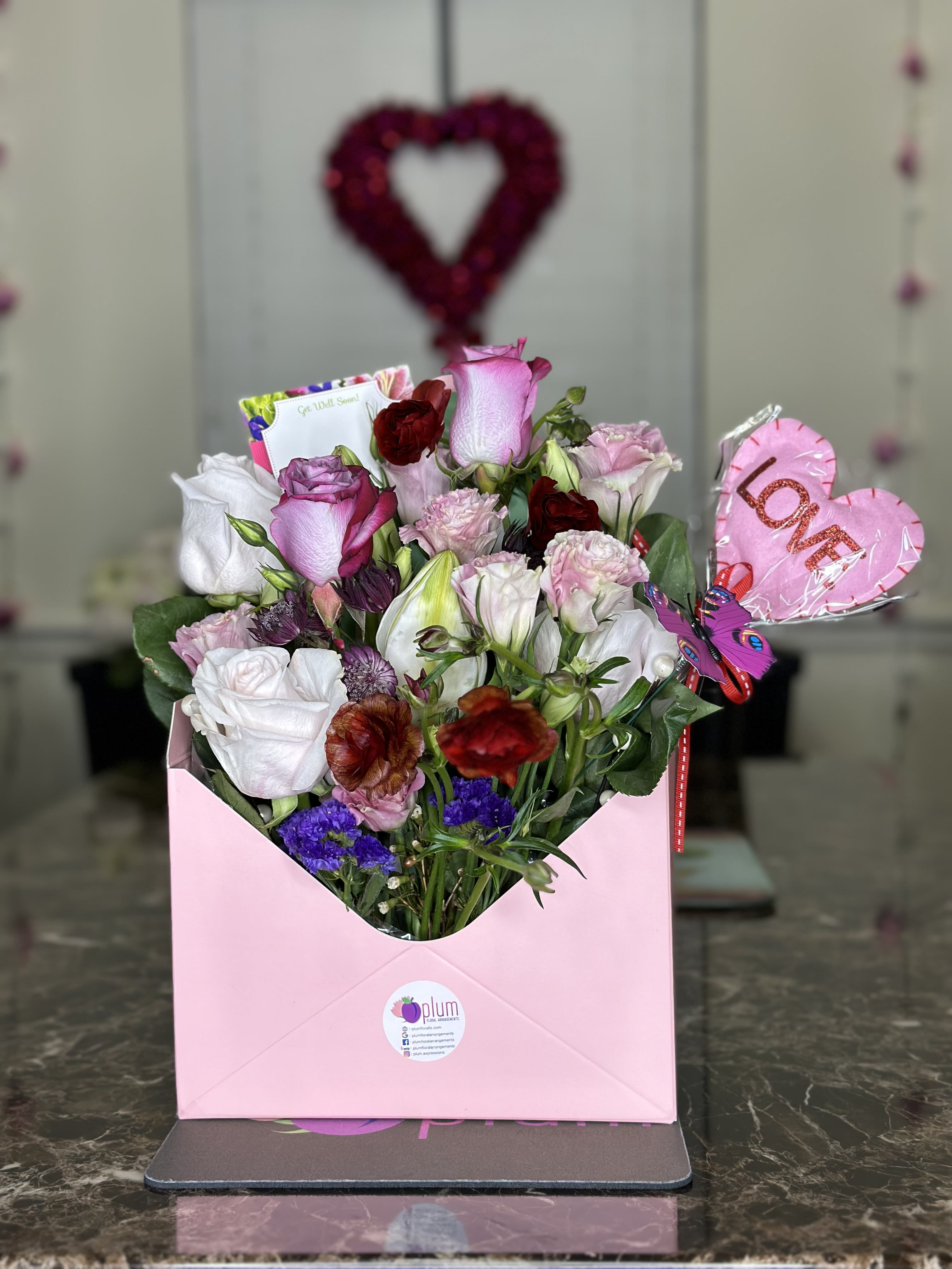 FlowerBox Limited Quantity FlowerBox Limited Quantity - Modern arrangement with a mix of colorful flowers for your loved one. Note: Pick may vary-depends upon the availability.