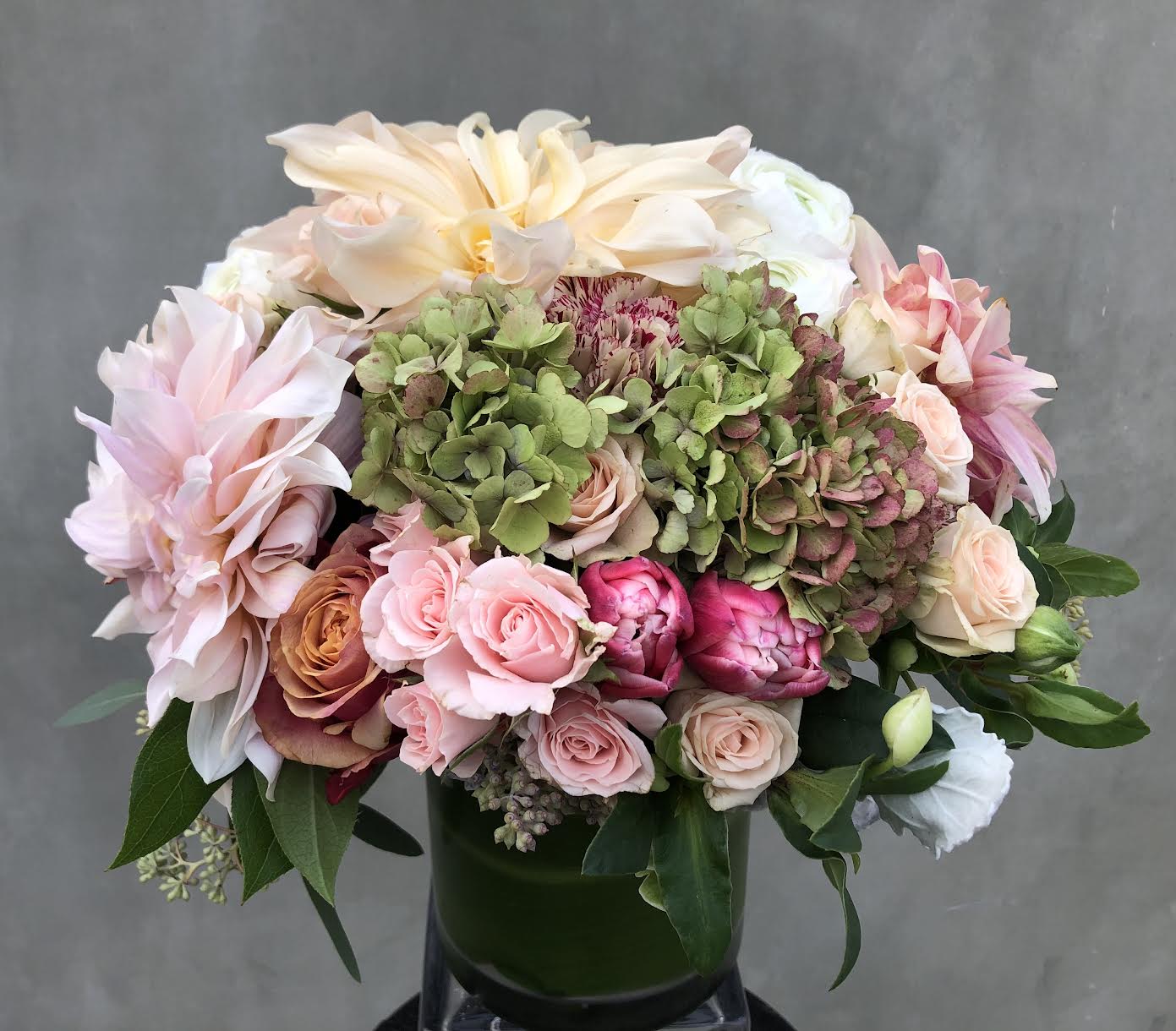 Good Morning Good Morning - Dahlias , hydrangea, tulips, ranunculus, roses others flowers.