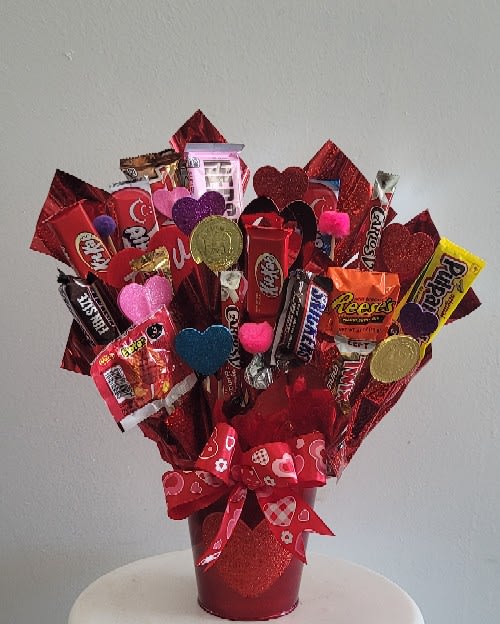 Candy flowers, Chocolate flowers bouquet, Flowers bouquet gift