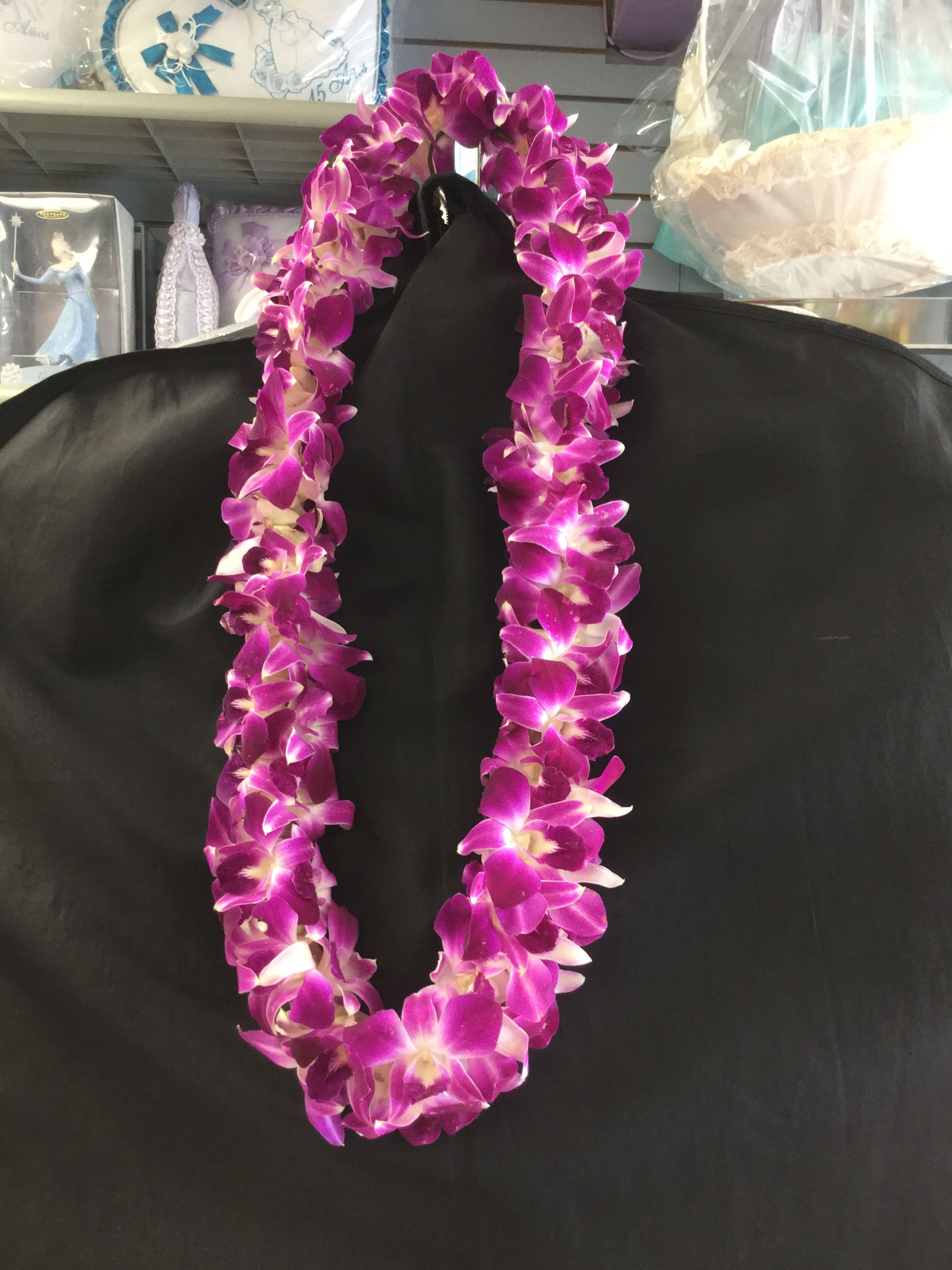 Orchid Leis - Filled with double the amount of purple Orchids. 