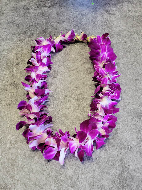 Purple Orchid Lei (Single) - Hawaiian Leis