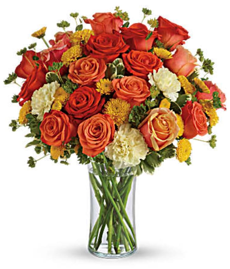 Citrus Kissed Bouquet - As warm and inviting as a day at the beach or summer sunrise, this invigorating arrangement of mouthwatering orange flowers is a gorgeous expression of your love or friendship.