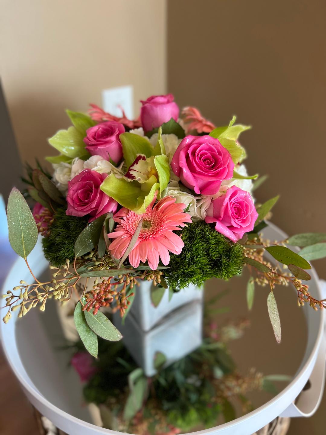 Summer FLoral Design Workshop - Come have fun and design a beautiful floral arrangement. We supply the flowers and teach you the techniques. Fun relaxing workshop and bring a friend or design flower bouquet for yourself.  Dates of workshops- June 28, July12, July 14, July 19 and July 21  from 7-9   Classes fill up quickly Refund policy: There is no refunds, no date changes and no make up classes. If you can't attend you may send someone in your place or you may pick up your flowers within 2 days of class. Flowers are purchased for class  
